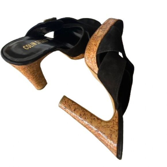 Colin Stuart Suede&Cork Sandals size 8.5 - Picture 7 of 9